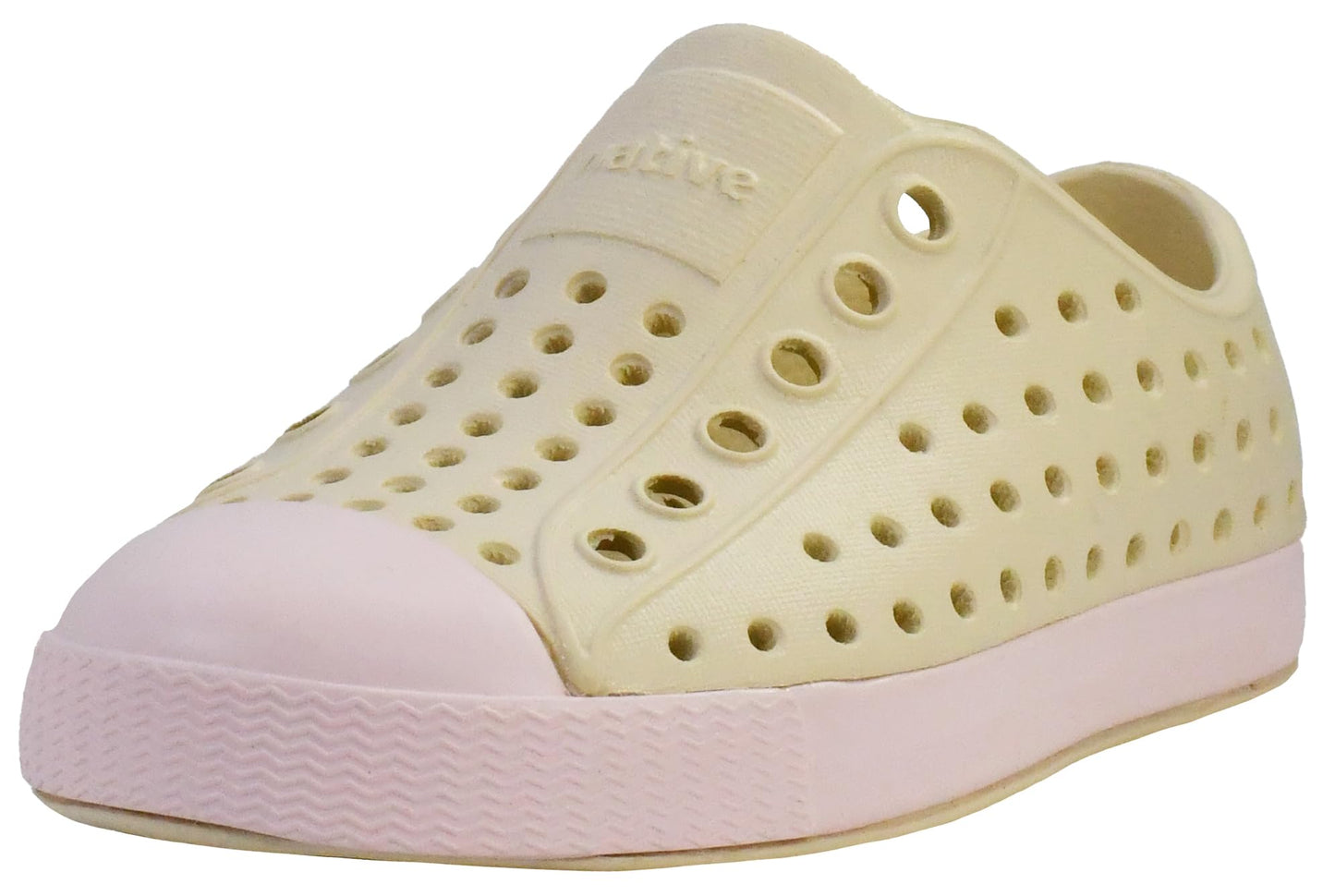 Native Shoes Unisex-Kids Jefferson Sneakers, Bone White/Milk Pink, 9 Toddler