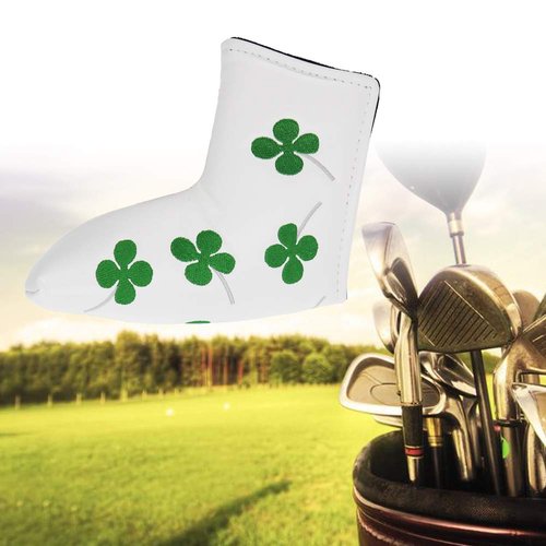 HISTAR Golf Putter Head Cover Headcover Shamrock Embroidered Blade Fit All Brands ﻿