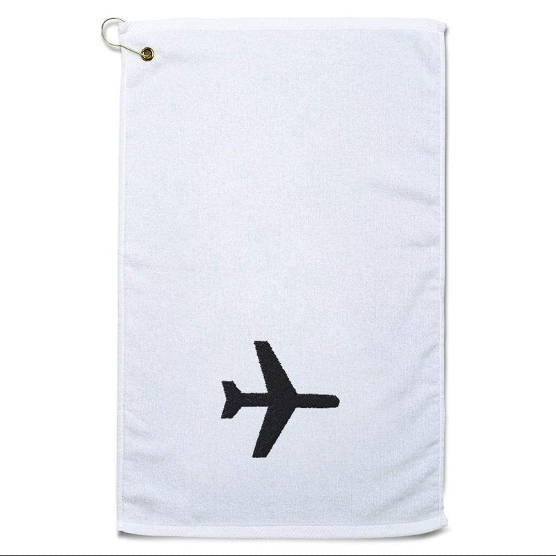 Style In Print Golf Towel Airplane Mode Cotton Bag Accessories White