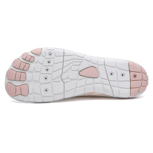 Teuivhy Hike Barefoot Shoes Women Men Breathable & Non-Slip Athletic Footwear Wide Toe Water Shoes White