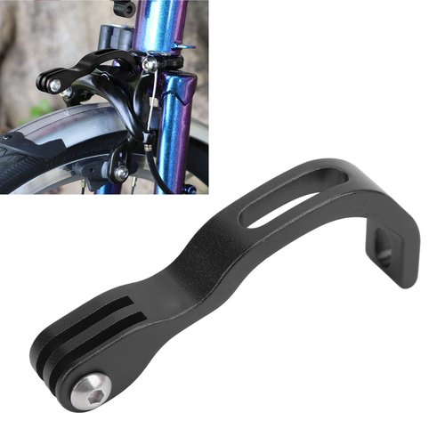 VBESTLIFE Headlight Holder, Front Light Holder Stand Bracket Cycling Part for Brompton Folding Bike(Black)