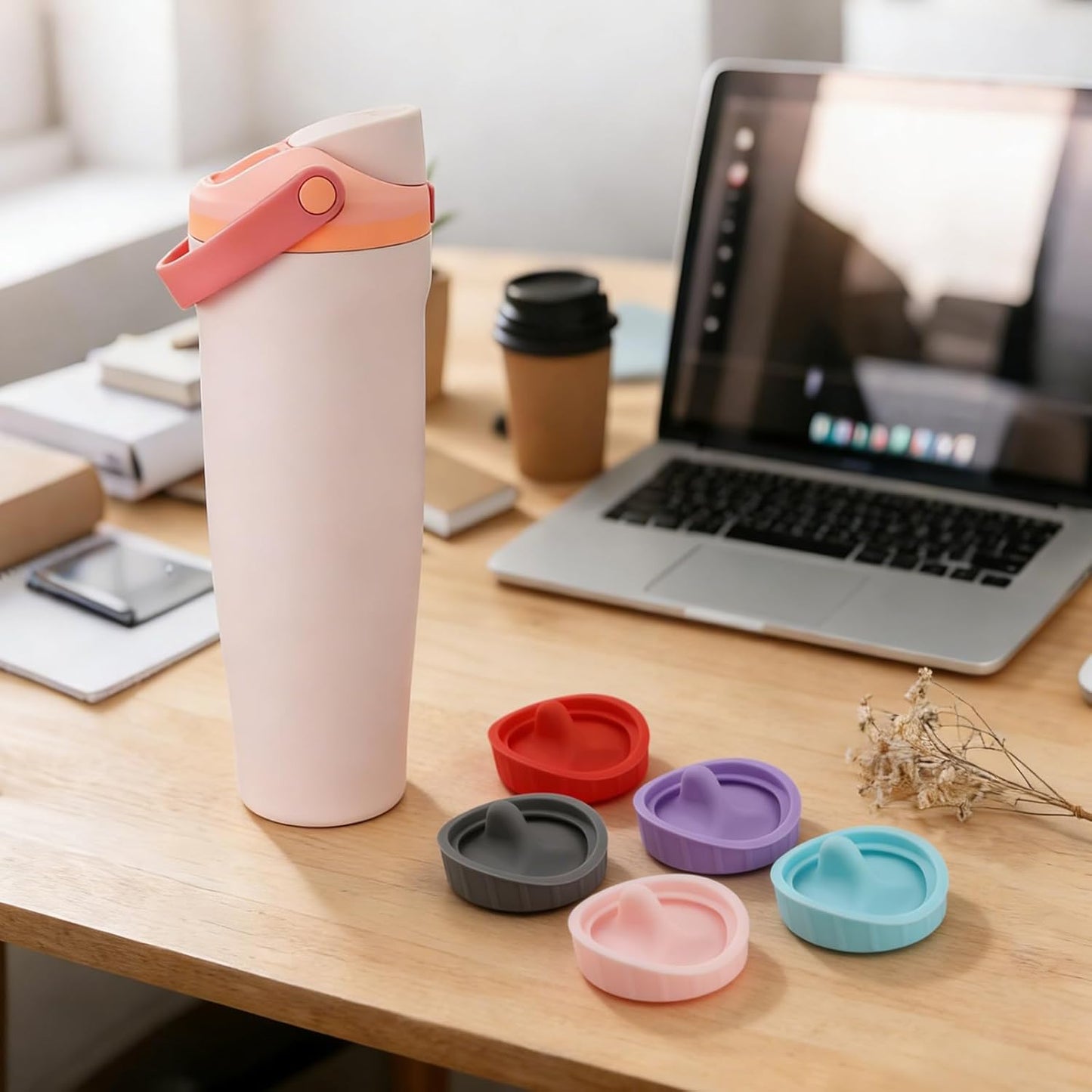 Owala FreeSip Replacement Stopper - 7Pcs Leakproof Silicone Caps for 30oz & 40oz Tumblers
