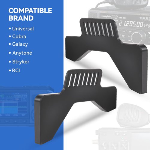 BROQIXIN Ham CB Radio Transceiver Universal Stand Mount Bracket Compatible with Many Models，Compatible Brand Universal, Cobra, Anytone, Galaxy, Stryker, RCI