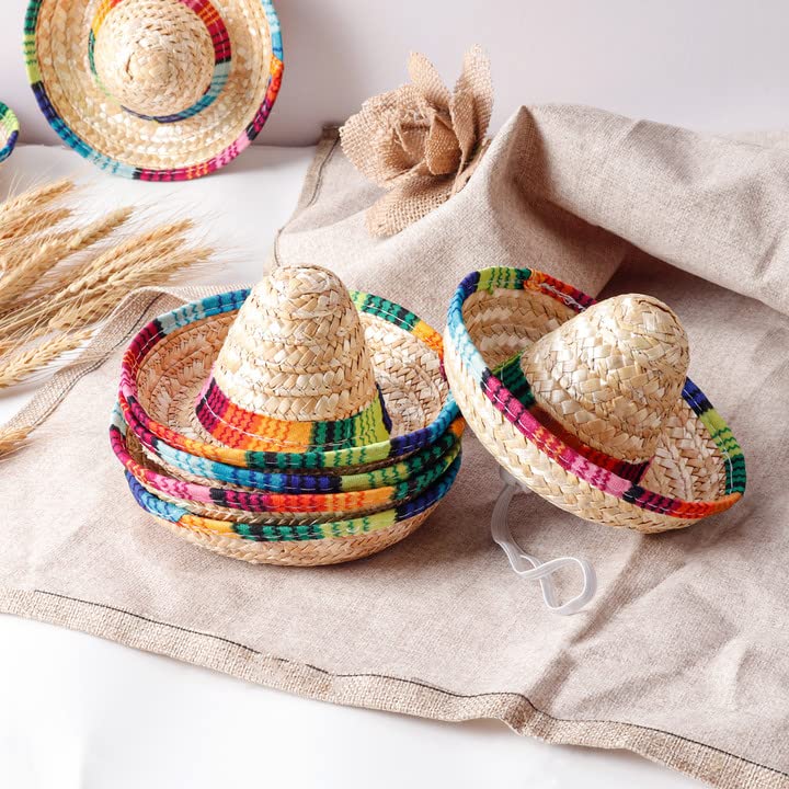 Mini Sombrero Top Hat Headband - Beige Fiesta Party Accessory