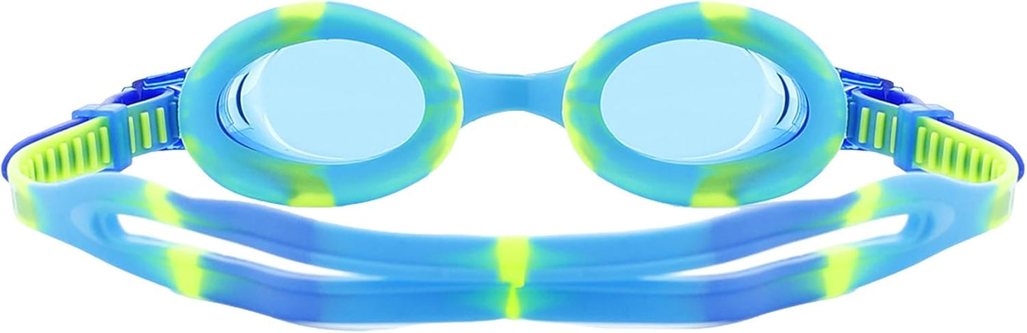 TYR Swimple Kids' Swim Goggles - Fun Tie-Dye Design for Comfortable Swimming