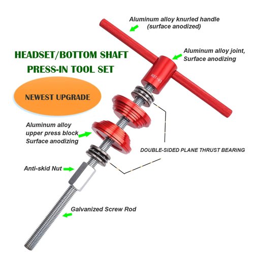 ThinkTop Bike Headset Cup and Bottom Bracket Press Installation Tool Durability and Removal for MTB Road Bike Bicycle Repair Accessories Bearing Installer