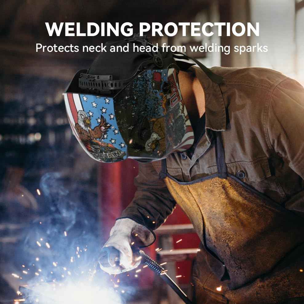 ARCCAPTAIN 2 Pcs Welding Cap, Welding Doo Rag, Protective Welders Cap, Welding Hat for Men and Women, Fireproof Cotton and Durable for Safety, M Size