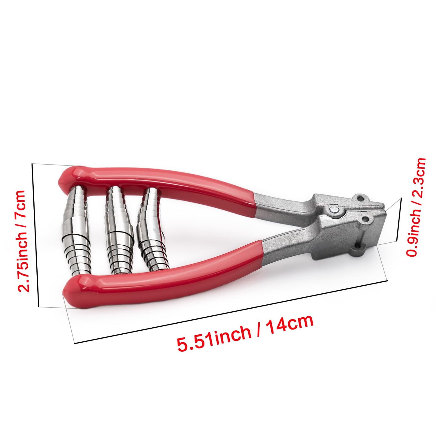 Stringing Starting Clamp 3-Spring for Tennis & Badminton Racket, Zinc Alloy Racquet Line Clamp with Thread Protection,Holding The Racquet Line for Threading Work,Essential Tool for Stringers