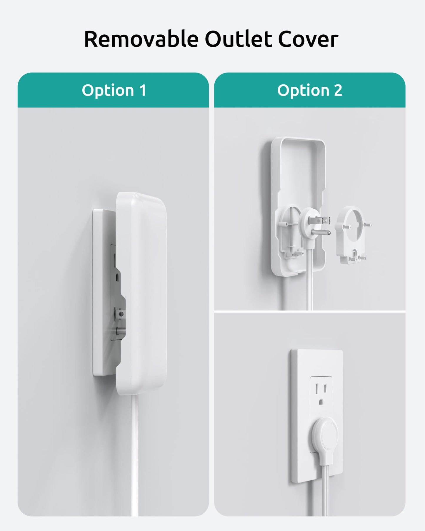 Outlet Cover Extension Cord Flat 6ft, NUTICT Flat Plug Power Strip with 8 Outlets & 3 USB-C & 1 USB-A Port, 13A/1625W, 1440J Surge Protector, Indoor 3 Prong Flat Wall Plug for Tight Spaces, White