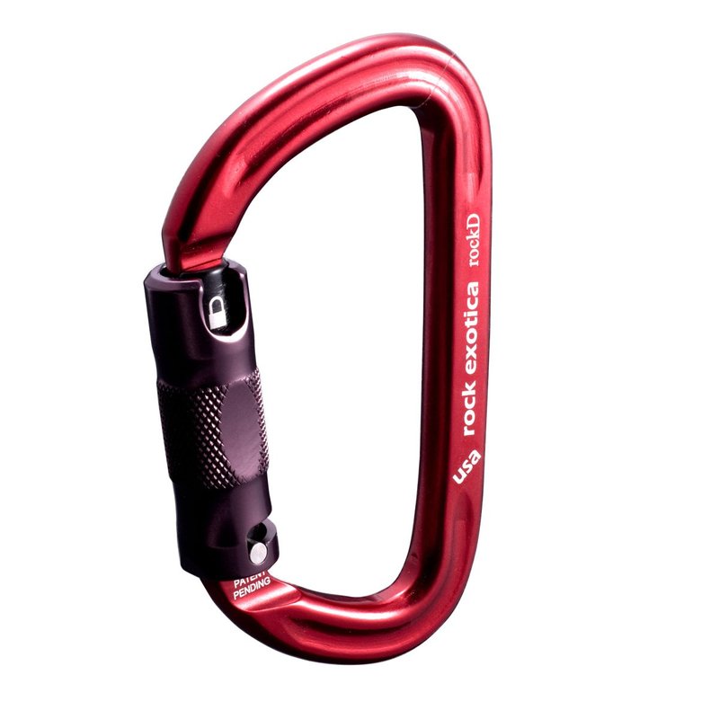 Rock Exotica rockD Auto-Lock Carabiner C2A - Heavy Duty Locking Carabiner for Rock Climbing and Professional Climbing Gear and Industrial Use – Made in USA