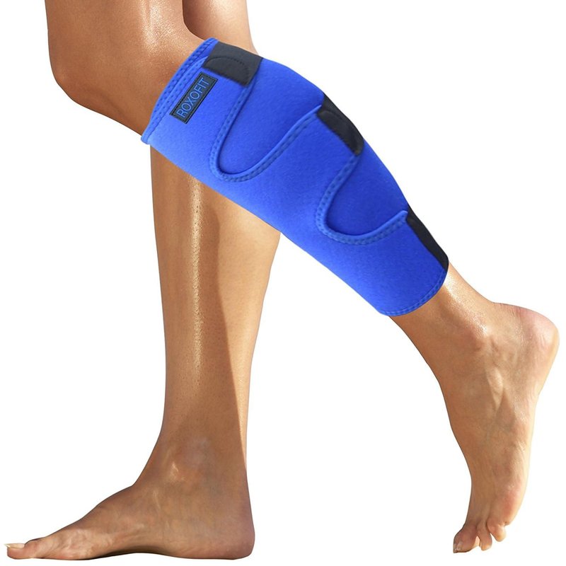 ROXOFIT Calf Brace for Torn Calf Muscle and Shin Splint Relief - Shin Splint Brace - Compression Sleeves for Women Calf Compression Sleeve Men, Shin Splint Compression Sleeve, Compression Calf Sleeve Women, Calf Compression Sleeve Women, Calf Sleeves for