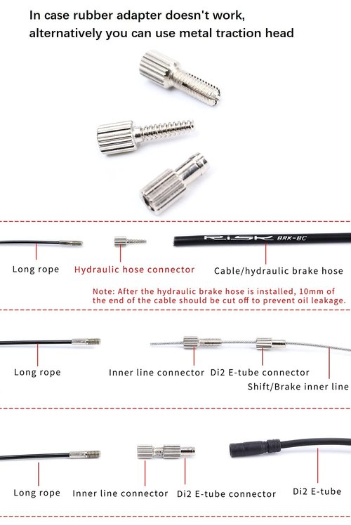 COONIUM Bike Internal Cable Routing Tool Kit Compatible with 4-5.5mm Cable Housing, Hydraulic Hose and DI2 E-Tube