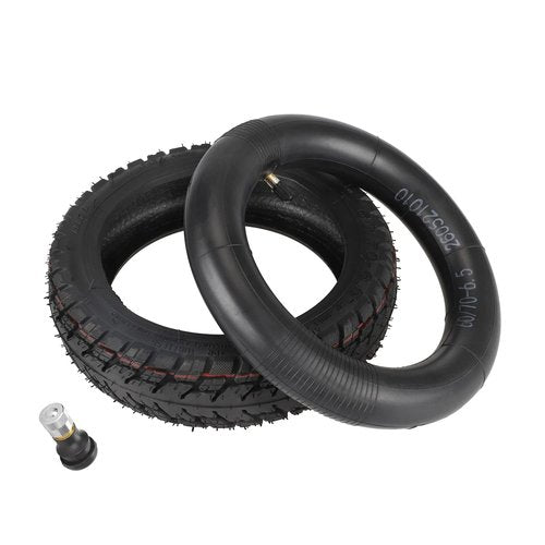LHROPA 60/70-6.5 10-inch Rubber Explosion-proof Tubeless Tire + 10″ inner Tube Replace for Segway Ninebot Max/Max G30LP G30 G30E Electric Kick Scooter Wheel Parts
