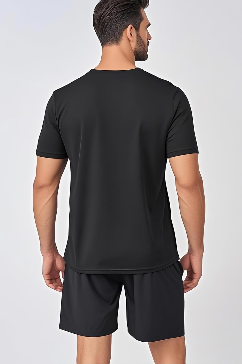 Skiennix Men's Short Sleeve Athletic Shirt - Quick Dry Moisture-Wicking Gym Tee | Casual Fit
