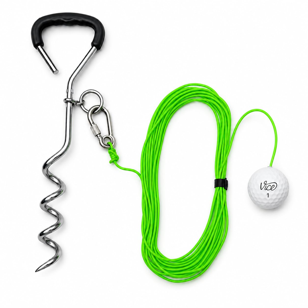 SWING AWAY! Golf Training Tool for Drivers & Irons - Practice Your Swing in The Backyard with A Real Ball & Experience 50 Feet of Flight Feedback - for Golfers of All Ages - Made in USA
