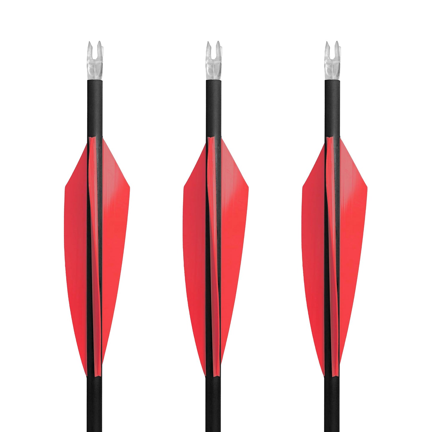 TAC Vanes 3.75" Driver Arrow Vanes | Archery Fletching for Compound & Crossbow | Durable, Lightweight, High Accuracy, Red 36 Pack