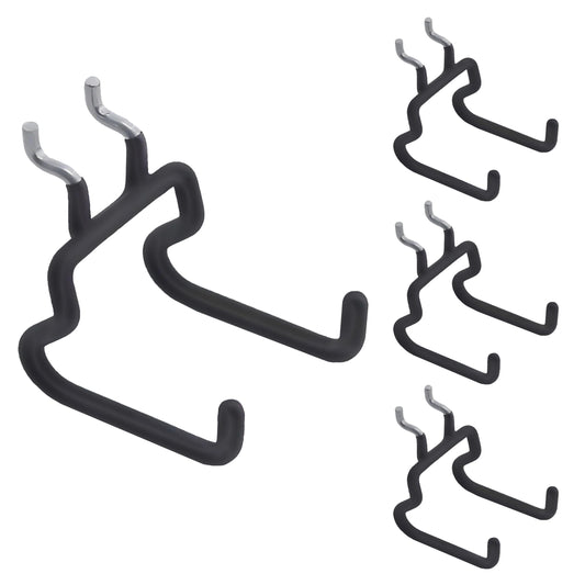 Nivithi 4 Heavy Duty Pegboard Hooks,Pegboard Drill Holder,and Peg Board Tool Hangers.Ideal peg Board Organizer Accessories for Tools and workspace,1“ Hole Pitch