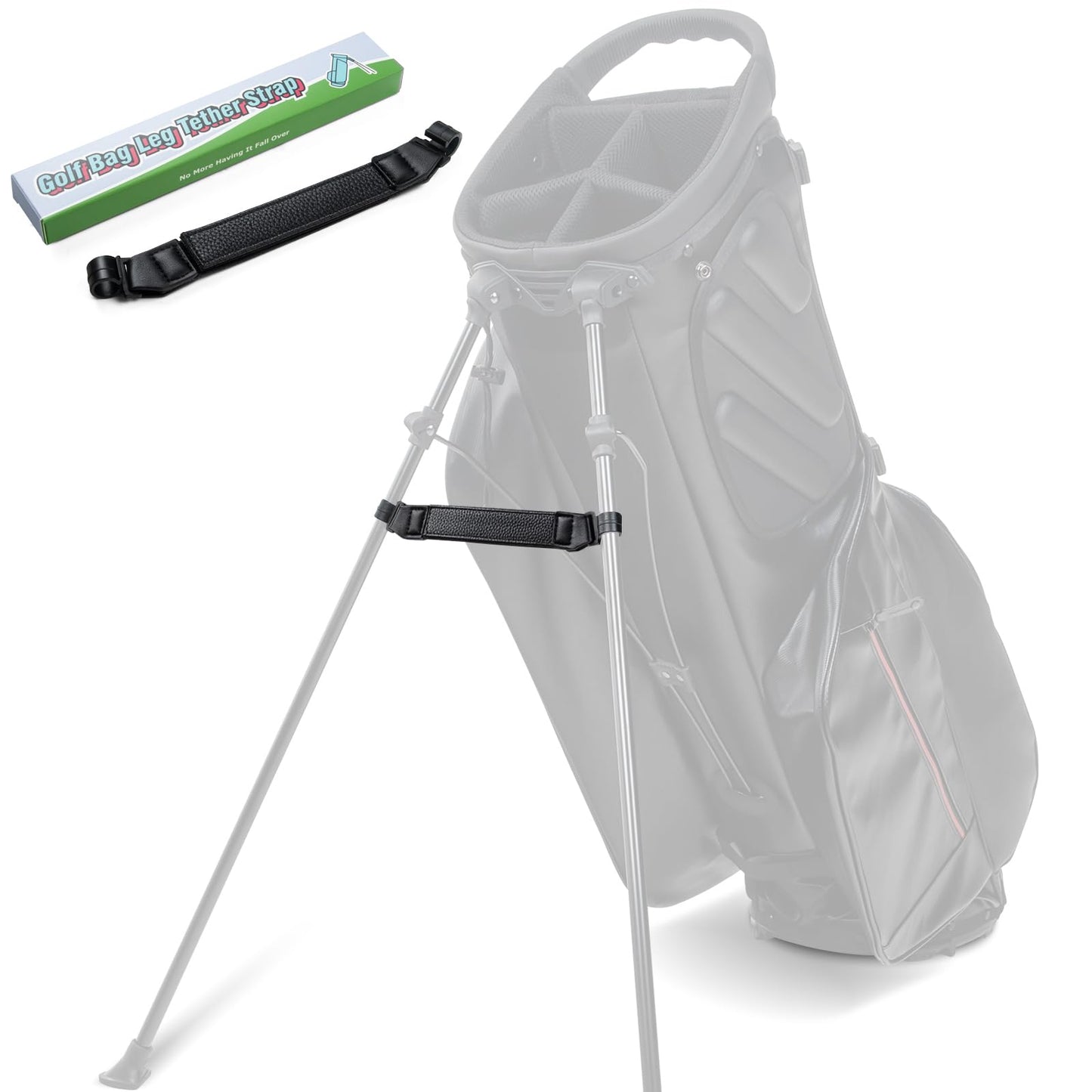 LZFAN Golf Bag Accessories Golf Bag Leg Tether Strap Golf Stand Bag, Stabilized Golf Club Bag Holder,Golf Equipment Golf Bag Holder Does Not Slip