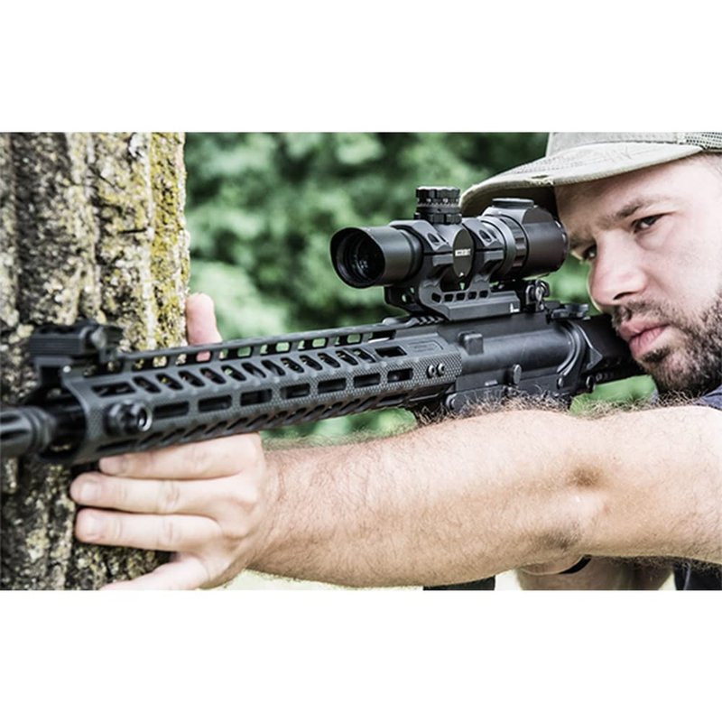 UTG Leapers AIR32234 Inc Accu-Sync Offset Picatinny Rings, 30mm High Profile, 34mm, Matte Black