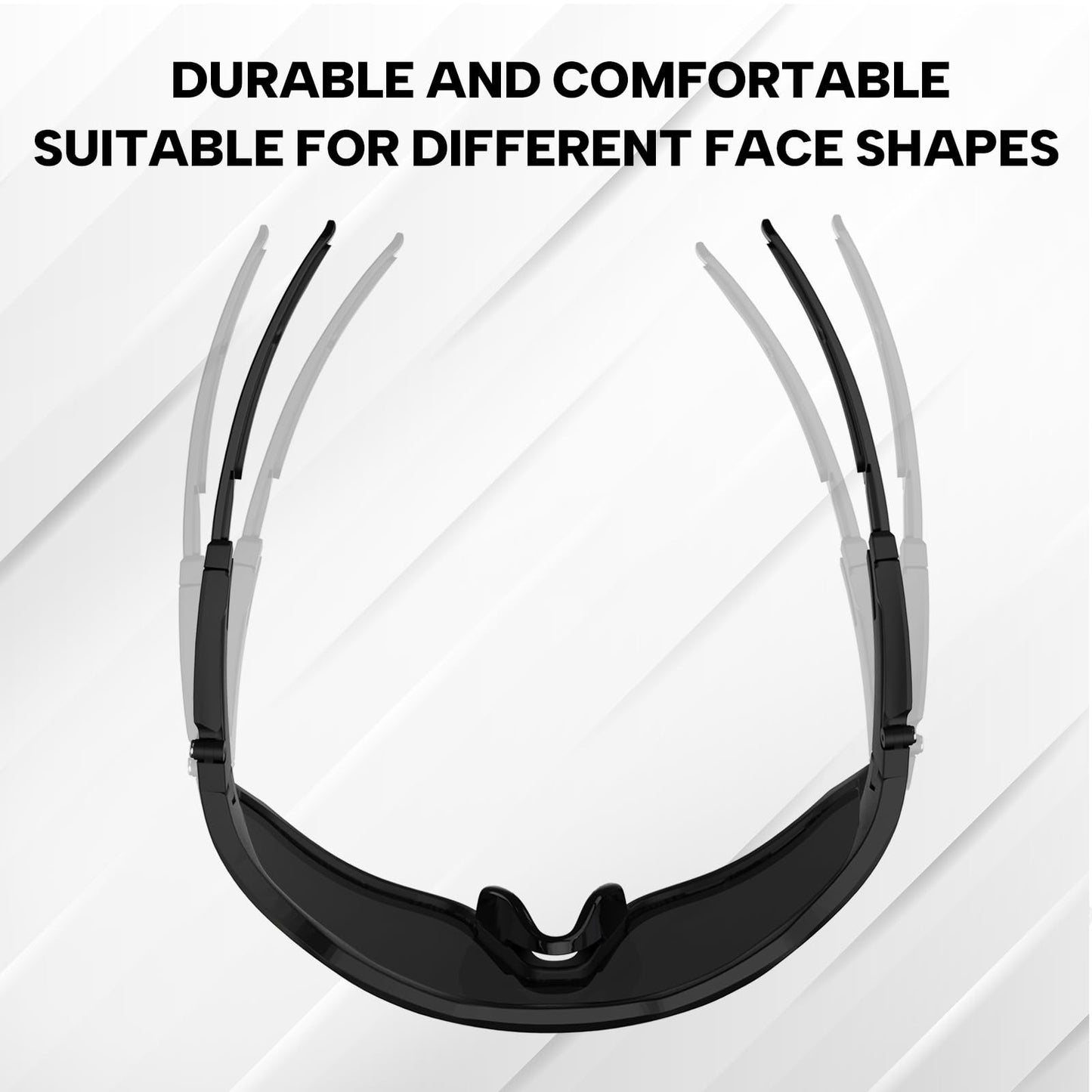 BUCKLOS Polarized Cycling Running Sunglasses for Men Women UV400 Protection,TR90 Sun Glasses for Bike Baseball Sports Safety