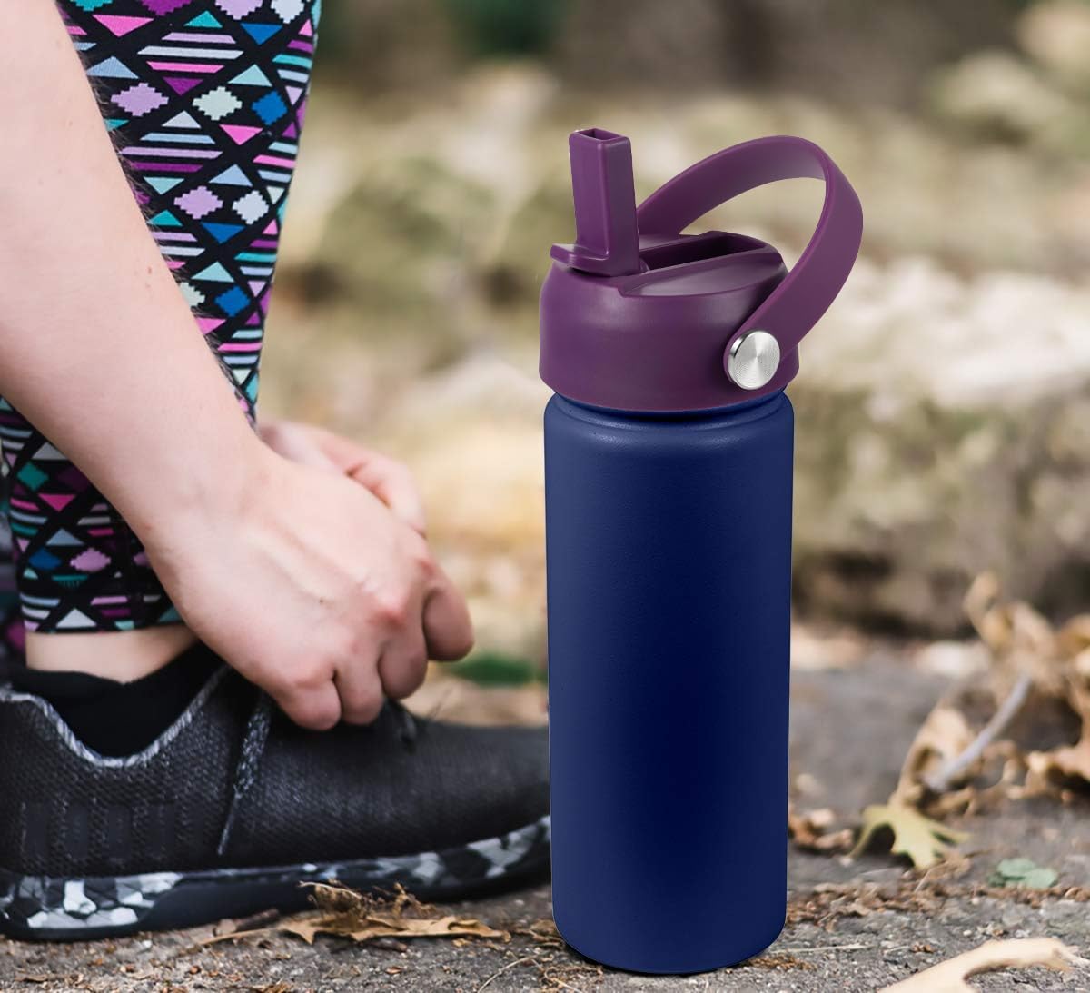 RRegeny Straw Lid for Hydro Flask Wide Mouth 32 40 oz, Lids with Flexible Handle compatible with HydroFlask, Replacement Sports Flex Cap Wide Mouth Top