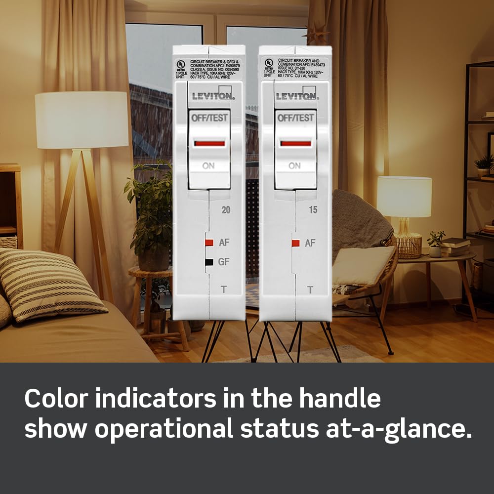 Leviton 125A 2-Pole Plug-On Standard Branch Circuit Breaker, Hydraulic Magnetic, 120/240 VAC, LB212, White