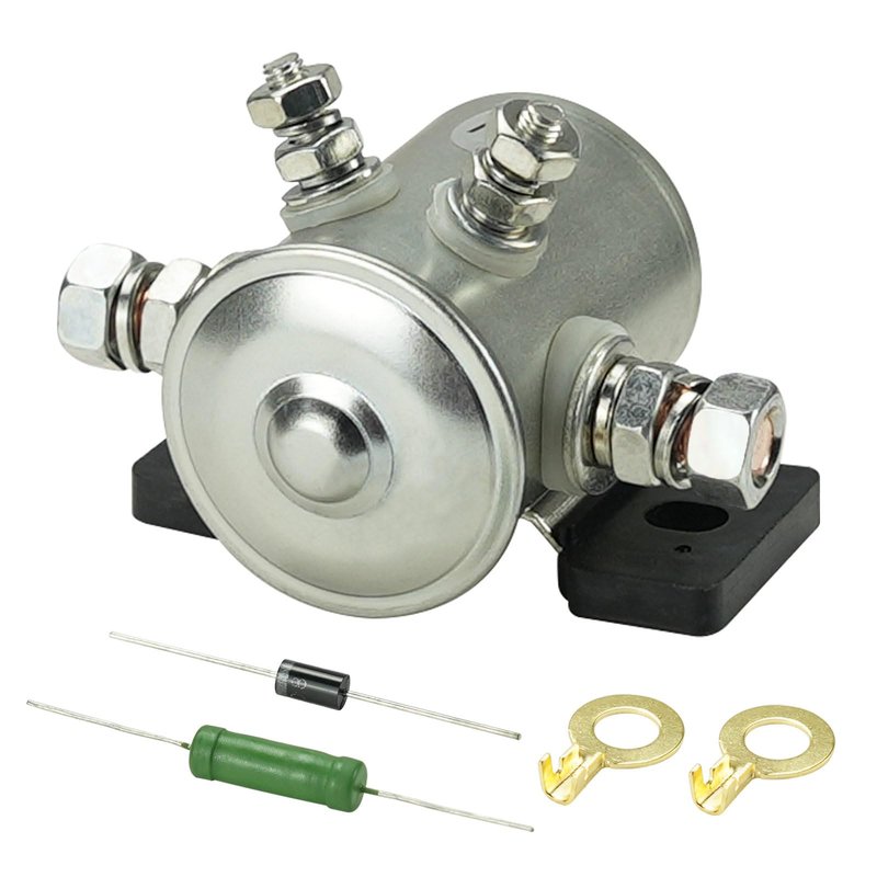 70 Series 36 Volt 4 Terminal Continuous Duty Solenoid with Resistor & Diode Kit Replacement for E-Z-G-O TXT Marathon Electric Golf Cart Model 27855G01 11761G1 27855G02