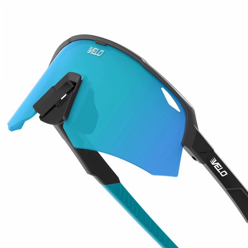 VELO Shades – Cutter – Baseball/Softball Sunglasses – By Jax of The Bullpen Training (Gen1, Black Ice, Lrg Adlt)