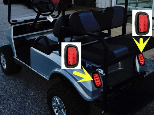 Golf Cart LED Taillight for Club Car DS Taillight | Yamaha LED Tail Lights for Club Car DS Gas & Electric Golf carts (1993 & up)