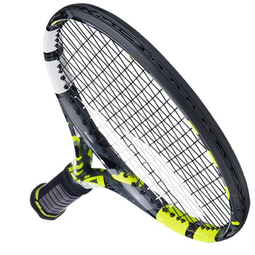Babolat Pure Aero Plus Tennis Racquet (4 1/4" Grip) Strung with 16g White Syn Gut at Mid-Range Tension