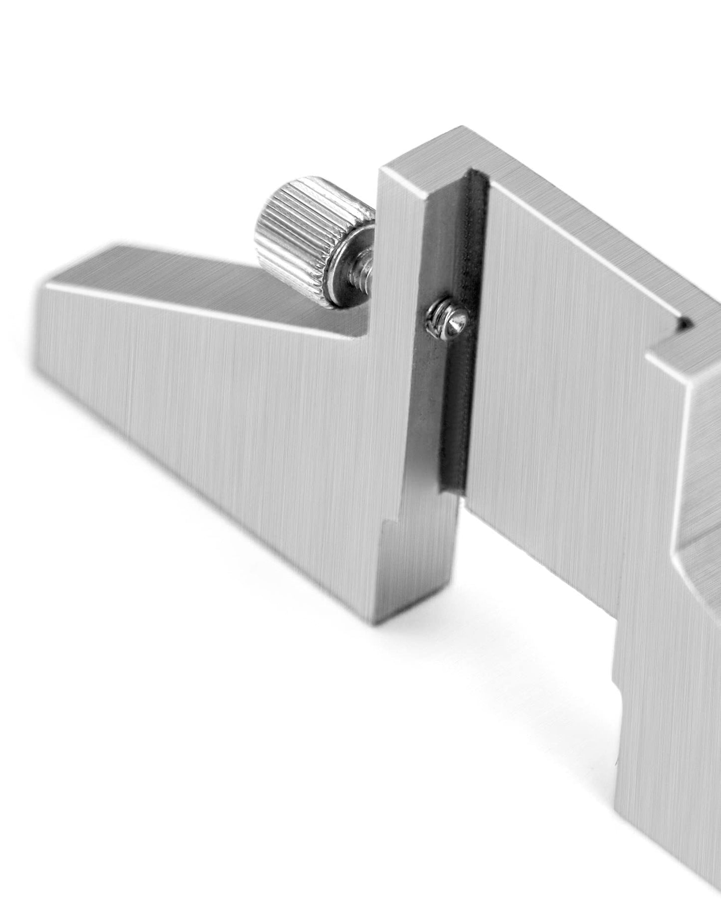 QWORK 2 Pack Caliper Depth Base Carbon Steel T-Bar Attachment for Dial/Digital/Vernier Calipers 4", 6", 8", 12"