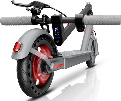 Electric Scooter - 500W Powerful Motor | 15 MPH Top Speed, 8.5” Solid Tires, Foldable Design