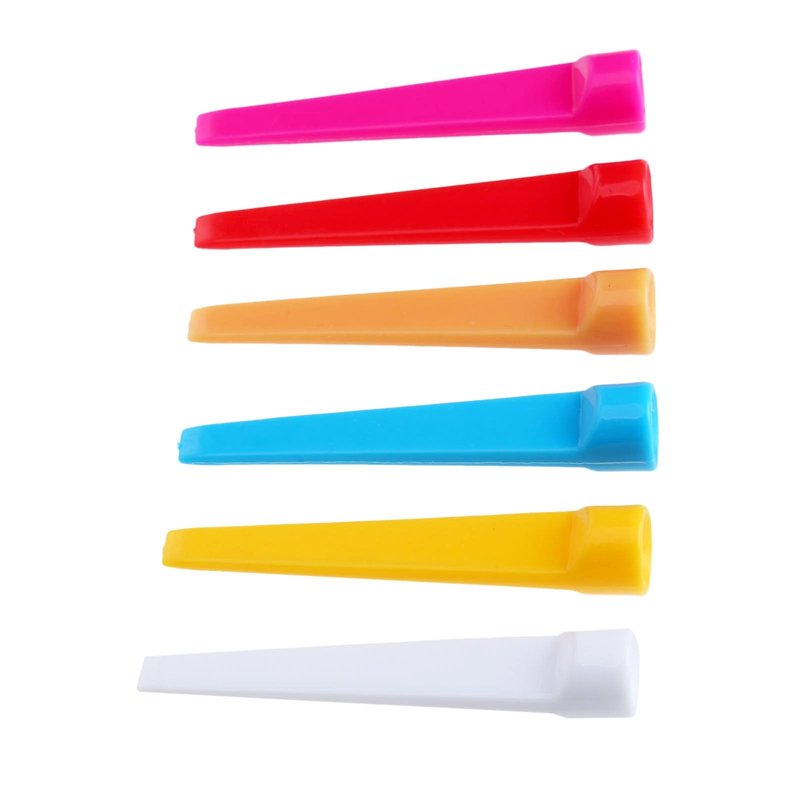 MUXSAM Wedge Golf Tees, Plastic 2-3/4 inch 100 Pack, 70mm Long Flat Tee Golf Practice Training Accessories for Men Women Golf Practice Random Color