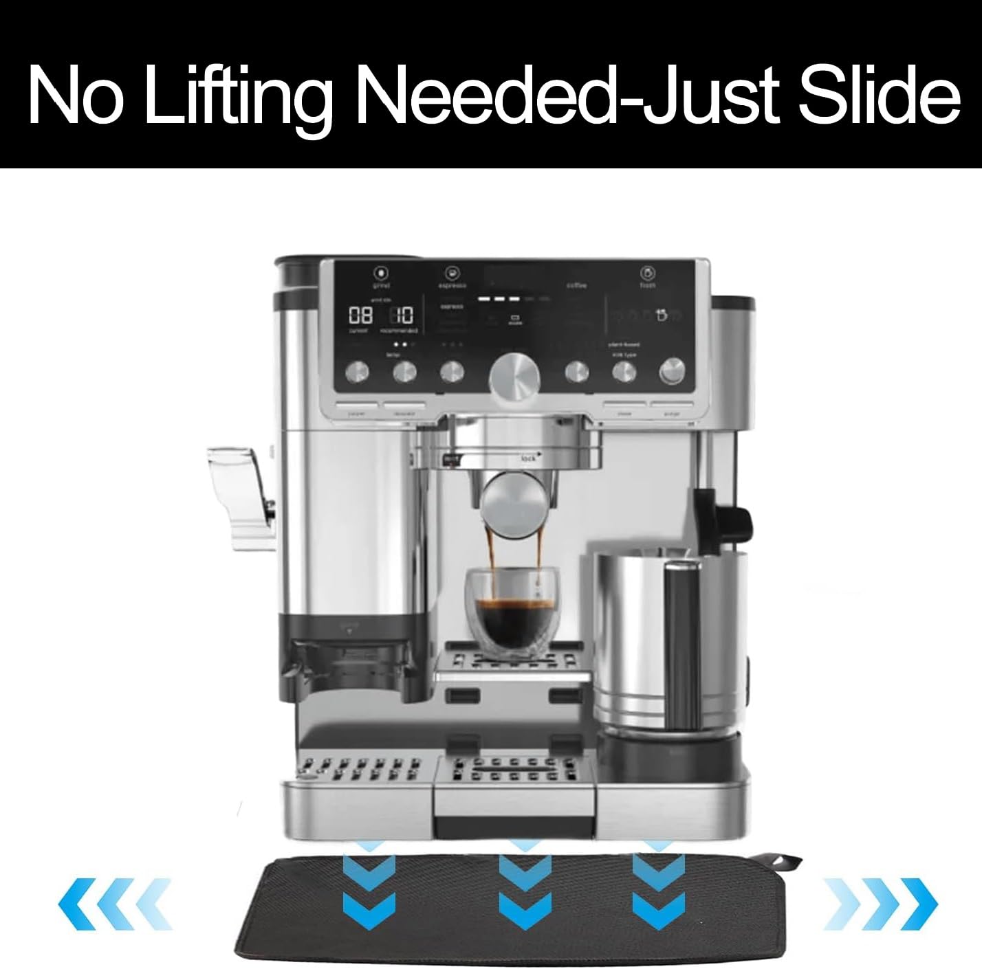 Sliding Pad Mat for Ninja Luxe Cafe Espresso Machine ES601 | Smooth Glide with Anti-Slip Base | Includes Hanging Strap