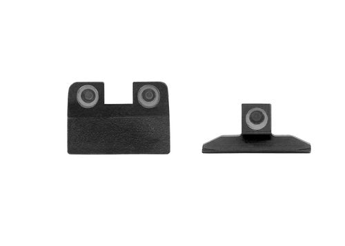 Meprolight tritium Night Sights Compatible with Bersa Thunder Thunder Plus Green dots Glow on Sight self Illuminated Meprolight Fixed Metal Sights