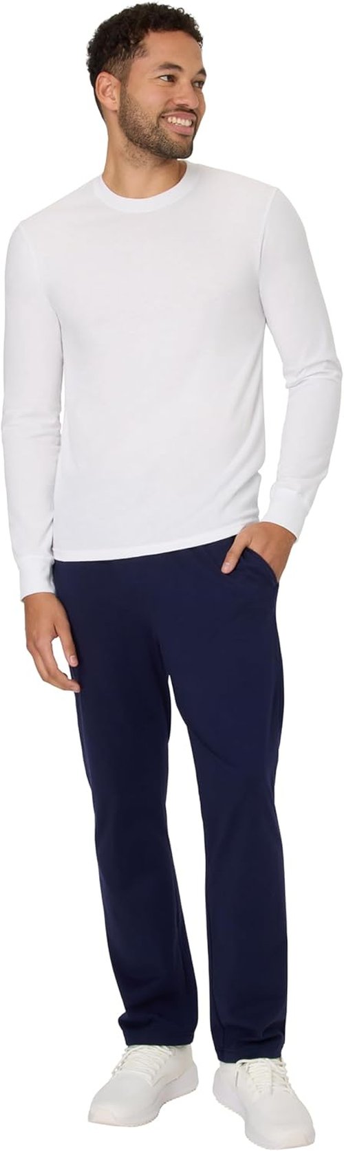 Hanes Men's Cotton Jersey Jogger - Comfortable Knit Sweatpants with Pockets | Cinched Cuff Design