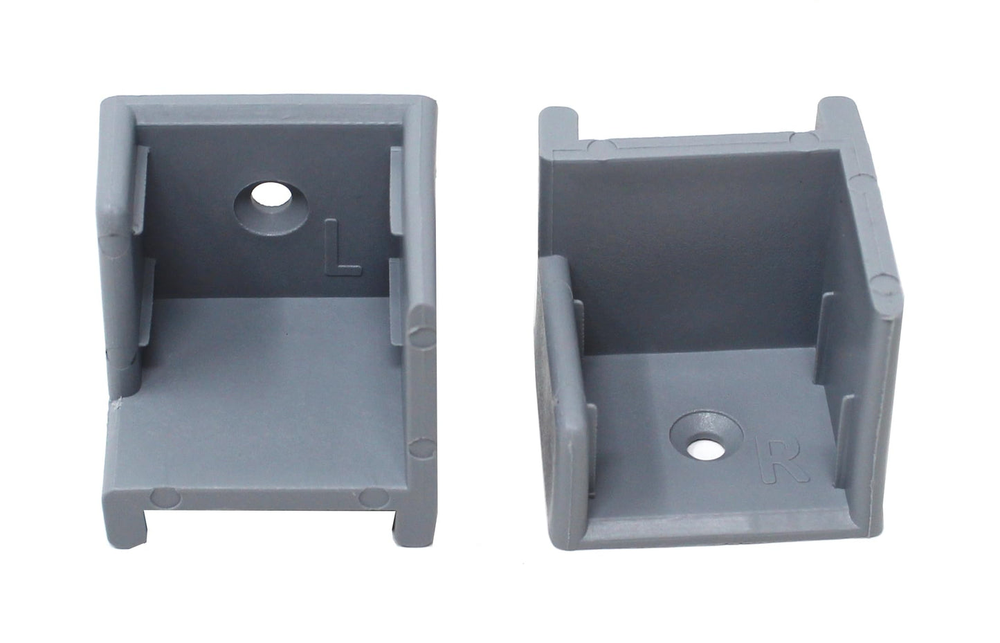 Left & Right Hand Hinge Pontoon Door Stop Kit (1, Grey)