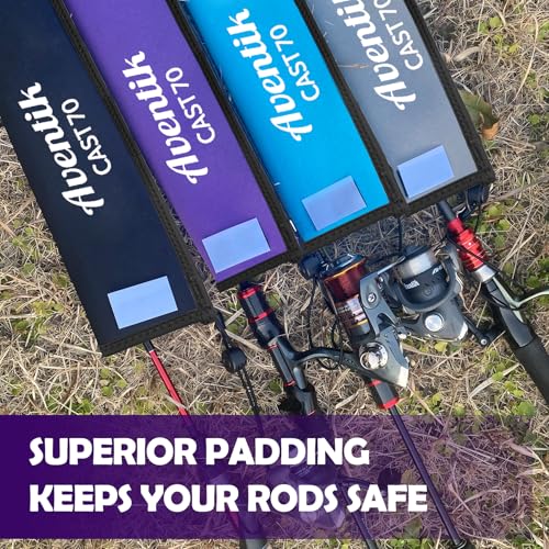 Neoprene Fishing Rod Sleeve - 75 Inch Casting - Purple