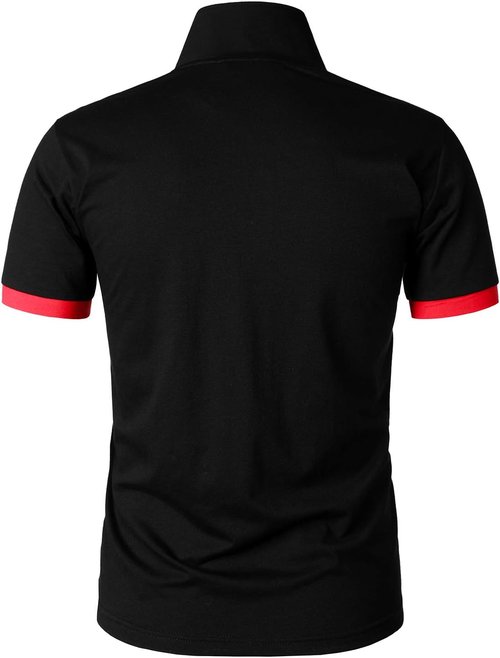 HOOD CREW Men’s Classic Polo Shirt - Lightweight Short Sleeve Casual Top in Various Colors