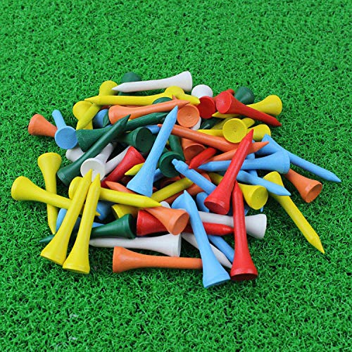Deluxe 1-5/8 Inch Golf Tees Pack of 100 - Mixed Color