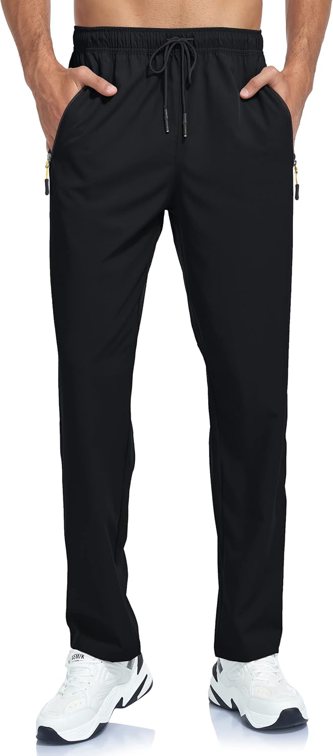 Skiennix Men's Lightweight Hiking Pants - Breathable Quick-Dry Waterproof Joggers for Camping & Fishing
