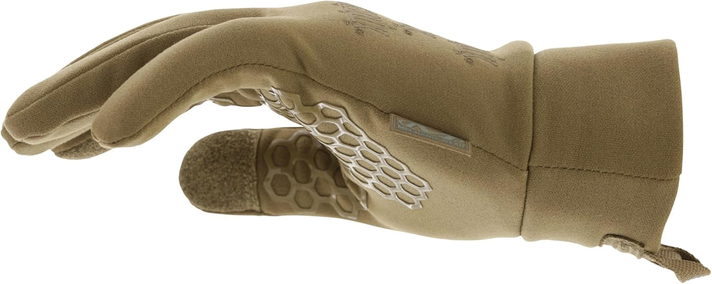 Mechanix Wear ColdWork Winter Work Gloves - SoftShell Micro-Fleece Liner - Touchscreen Compatible - Large - Coyote Brown