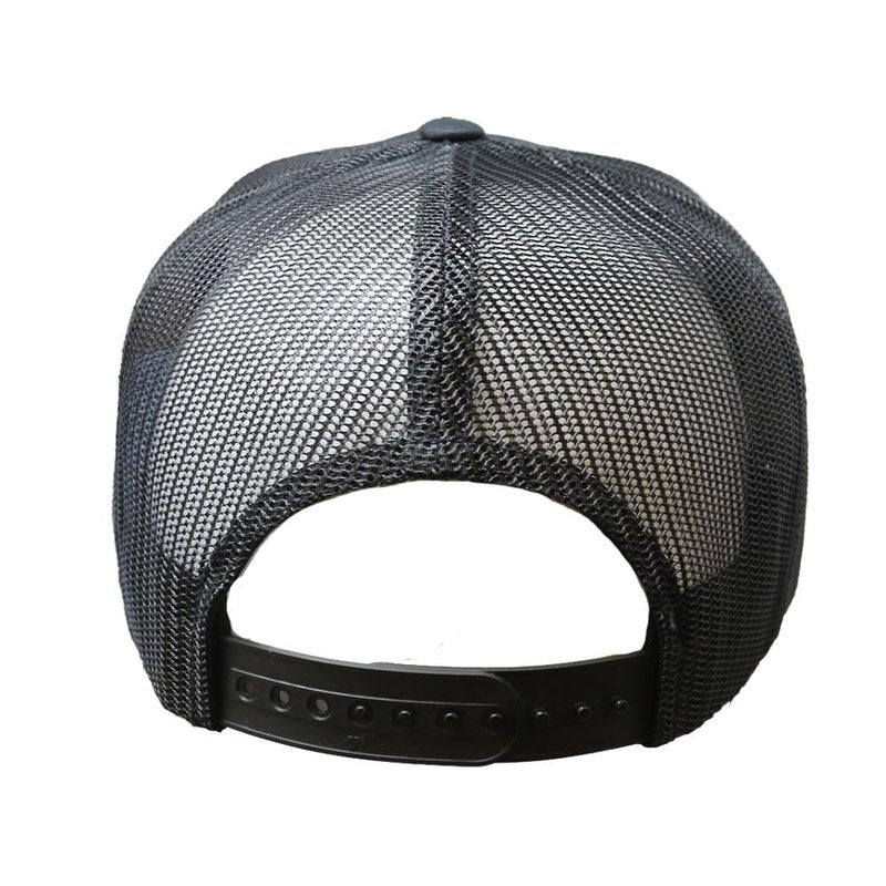 WHISKEY BENT HAT CO. Authentic 5-Panel Snapback Trucker Hat - Cowboy Killer 2.0 Cowpoke Embroidered Logo (US, Alpha, One Size, Black - Multi)