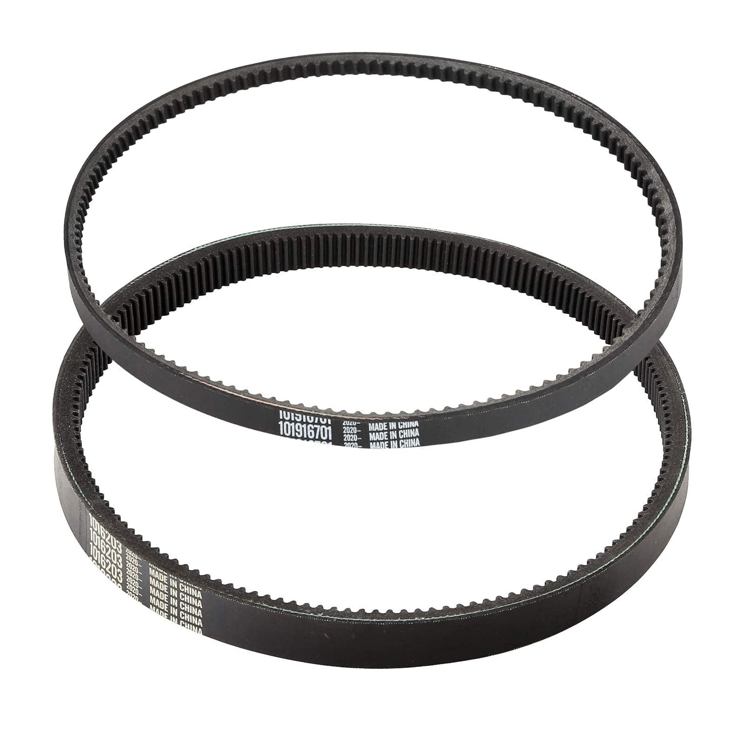 10L0L Clutch Drive Belt & Starter Generator Belt Kit for Club Car DS 1997-up, Club Car Precedent 2004-up Gas Golf Cart, Replace OEM 101916701 1016203