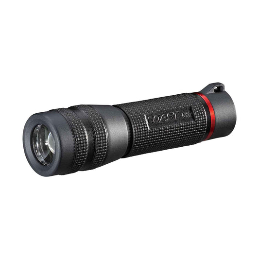 Coast GX10 550 Lumen Compact & Waterproof Dual Power LED Flashlight with Grip-Textured Handle, 4 Light Modes, Twist Focus™ & Pure Beam® Technology