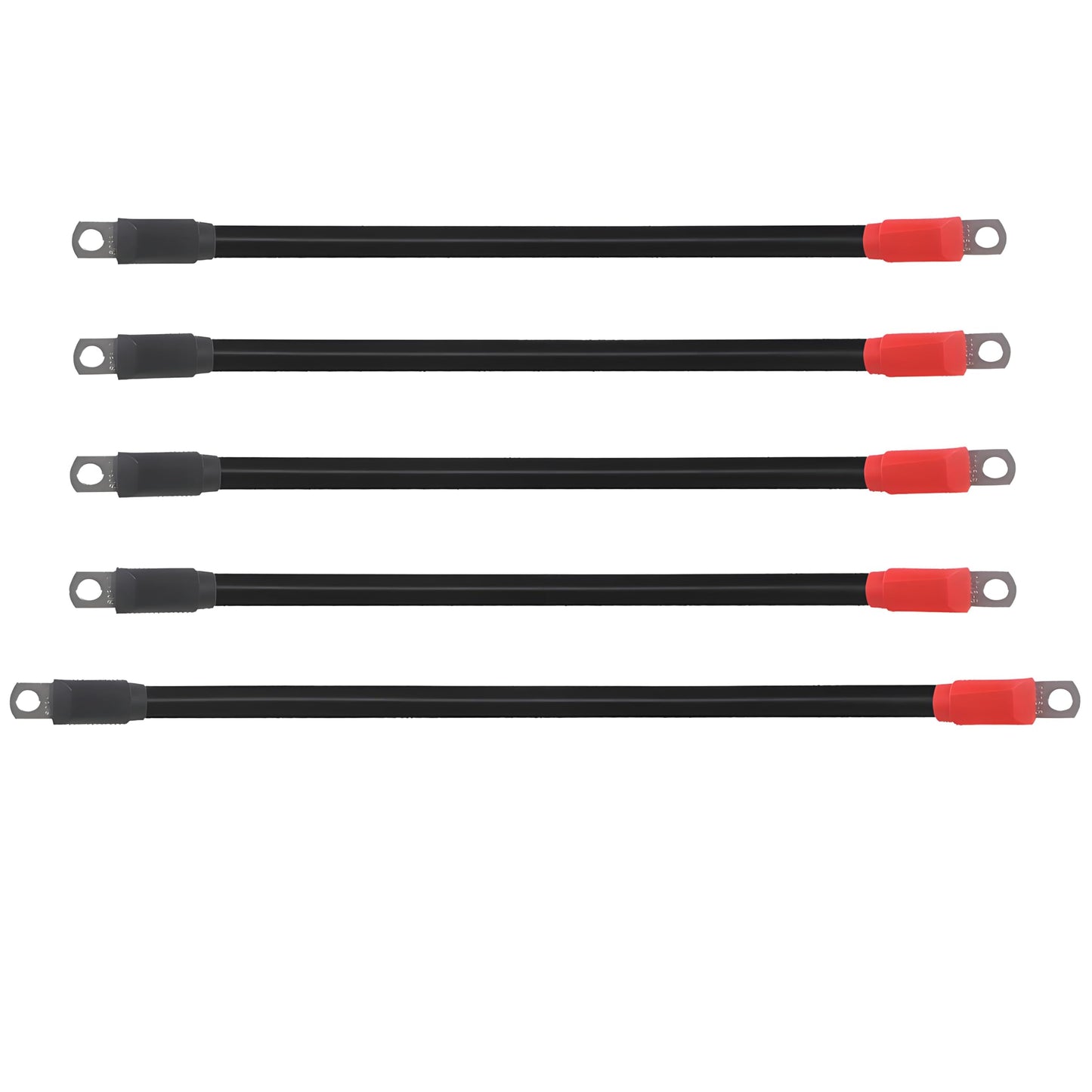 WLOOD Golf Cart Battery Cables 4 Gauge for 36v & 48v EZGO TXT 1994-UP, AC/DC Wire Golf Cart Battery Pure Copper Wiring Kit with Heavy Duty Wire Lugs - Black & Red