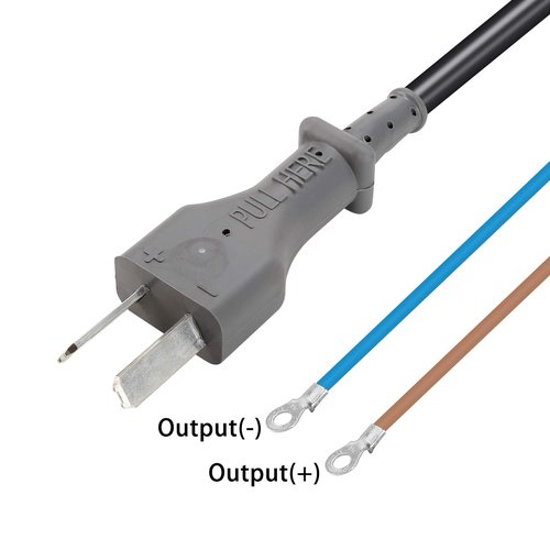 10L0L Golf Cart 36 Volt 2 Prong DC Charger Cord with Plug for Yamaha, EZGO, Club Car, OEM# 14835-G1 1016433-01 1013076