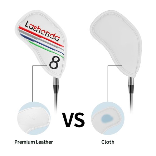 Lashonda Iron Golf Headcovers｜Premium Club Head Covers｜Lightweight Waterproof & Dustproof｜Reinforced Durable Design｜Non-Slip Buckle（Compatible with Iron Sets）