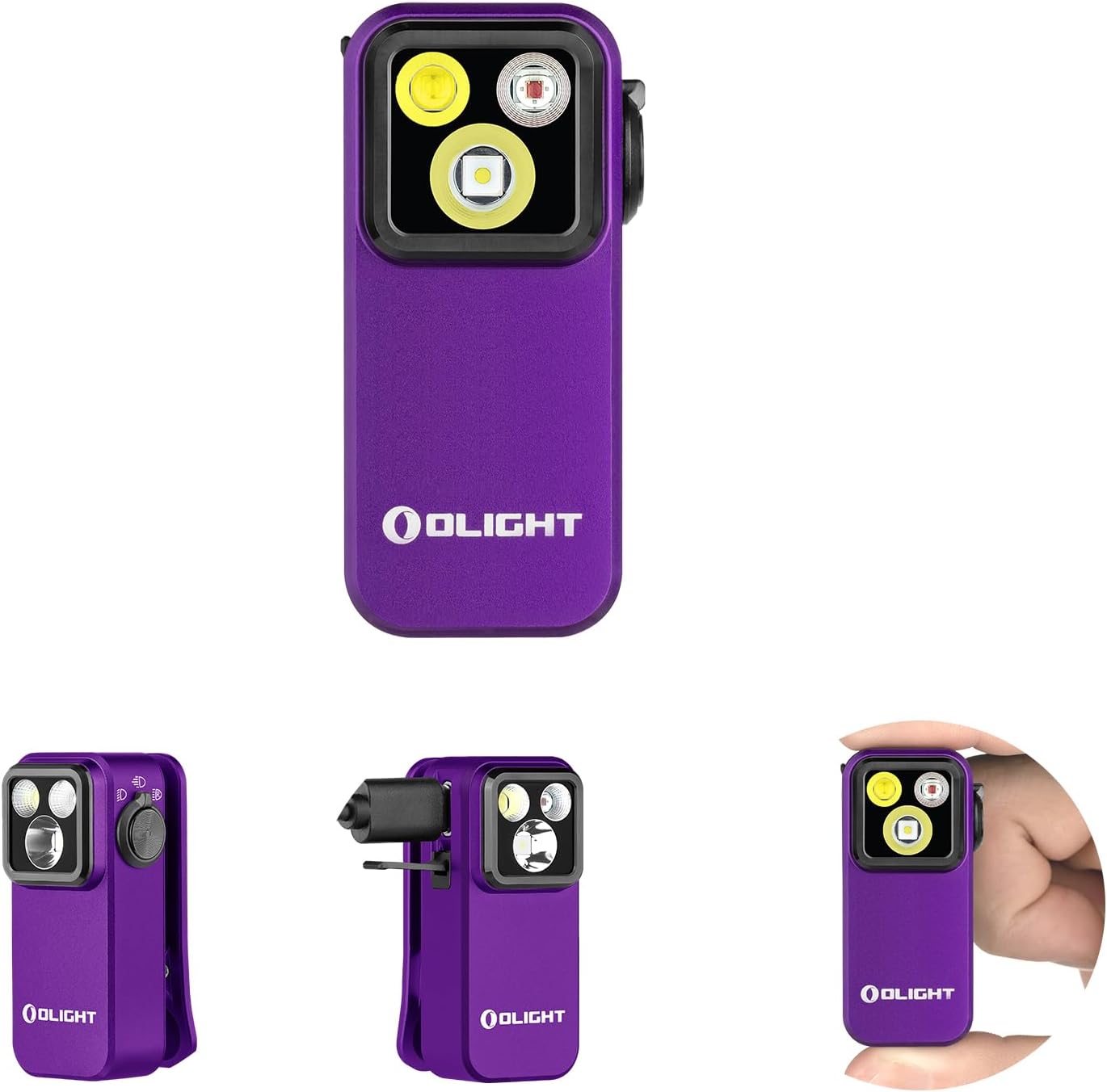 OLIGHT Oclip Pro Rechargeable EDC Flashlight - 500 Lumens, Magnetic Clip-On Light for Outdoor & Indoor Use