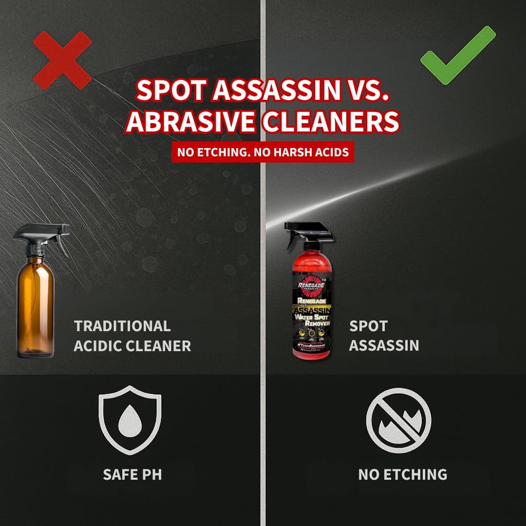 Renegade Products Water Spot Remover - Safe for Polished Aluminum | Non-Acidic 24 Oz Bottle